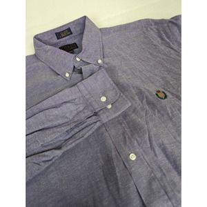 VTG Chaps Ralph Lauren Button Down Shirt Men's‎ Sz 16.5 34/35 USA Made
